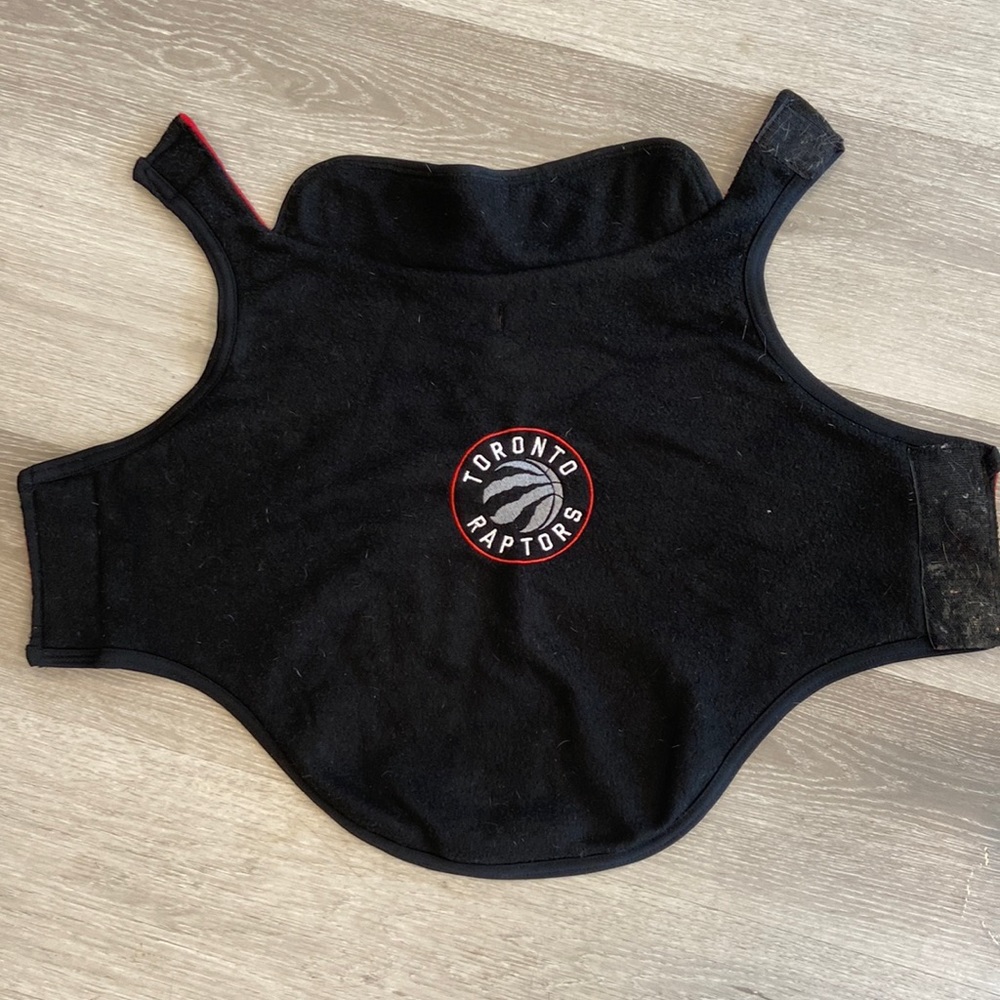 Lightly used fleece dog jacket.